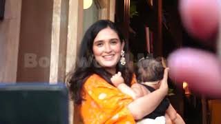 Pankhuri Awasthy Rode With Her Daughter Present At Gauhar Khan Son Birthday