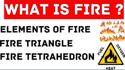 What is Fire | Elements of Fire | Fire Triangle | Fire Tetrahedron