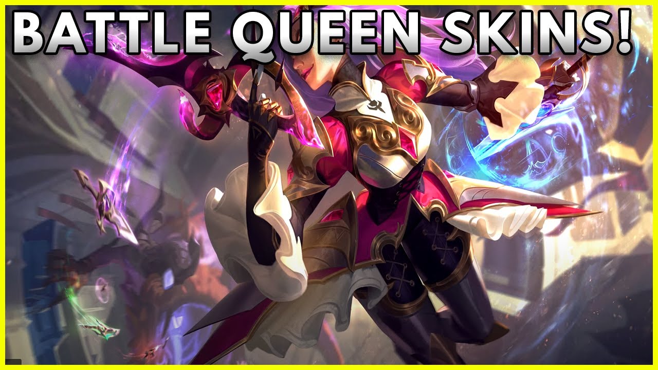 BATTLE QUEEN SKINS RELL, JANNA, KATARINA, QIYANA, DIANA, PRESTIGE DIANA I LEAGUE OF LEGENDS