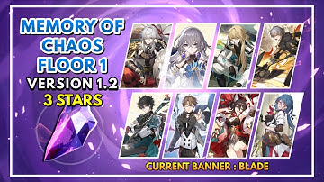 Memory Of Chaos Version 1.2 Floor 1 - 3 Stars | Honkai Star Rail