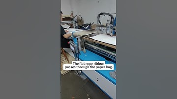 #Handbag ribbon gluing machine replaces manual gluing.#Paper bag ribbon machine