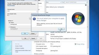 Server 2008 Lesson 9   Joining Windows 7 Clients to a Domain   YouTube