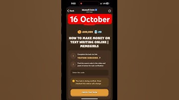 MemeFi YouTube video code today 16 October | MemeFi YouTube video secret code today | #crypto