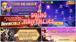 How to do your monthlies Idle Heroes