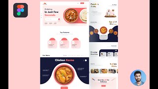 Food Website Design Figma | Figma Tutorial | Food Landing Page Design | PART - 1 | Website App 2021 screenshot 2