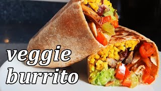 Veggie Burrito Recipe | Vegan Rice & Bean Burritos | How to Make Easy Vegan Burrito Healthy at Home