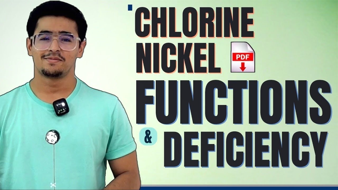 FUNCTIONS & DEFICIENCY OF CHLORINE AND NICKEL IN PLANTS agronomy 
