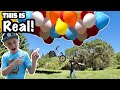 Riding a Floating Balloon Bike! *THIS IS REAL!*