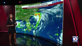 Tropical Storm Chantal expected to shift course by evening as warnings expand along Carolina coast