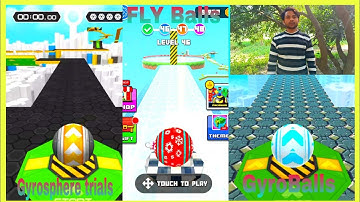 Gyroballs VS FLY Balls all levels new update Gameplay|Gyrosphere trials