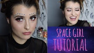 Space Girl Halloween Tutorial // outfit + makeup + hair