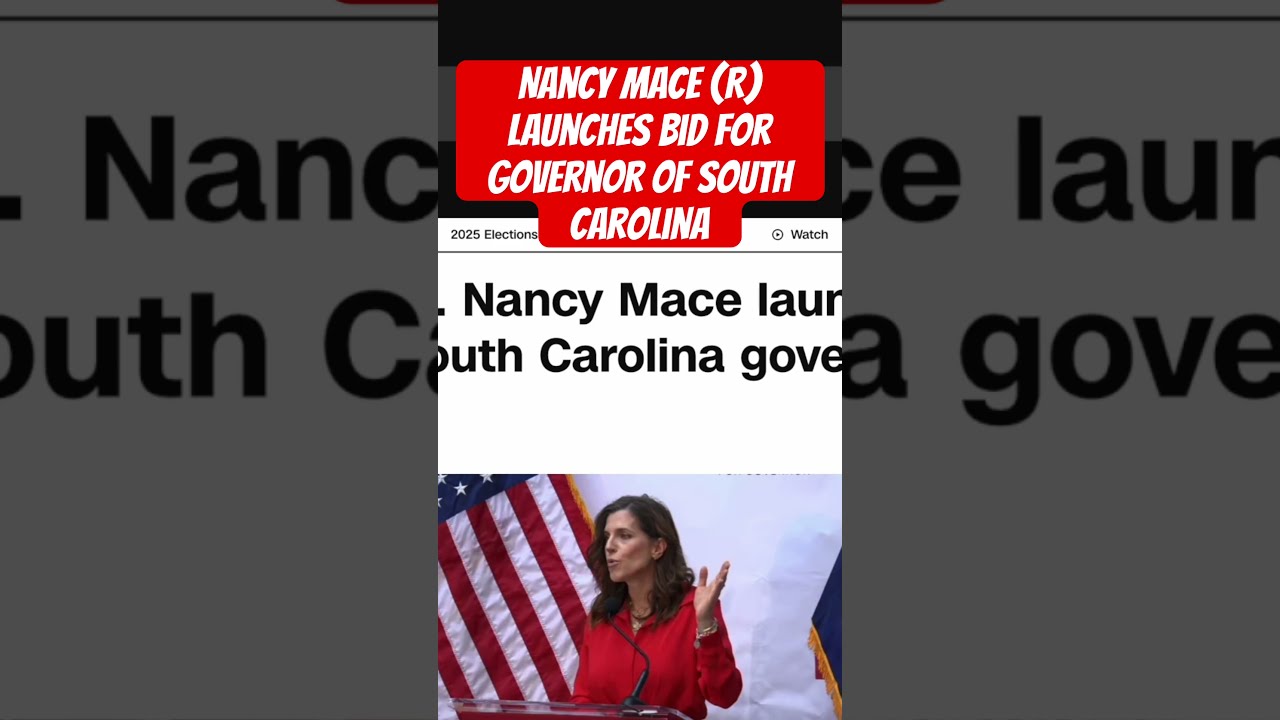 Rep Nancy Mace Launches Campaign For South Carolina Governor In Crowded Field 2026 Shorts