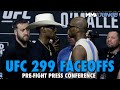 UFC 299 Full Press Conference Faceoffs: MVP Squares Up with Kevin Holland for First Time