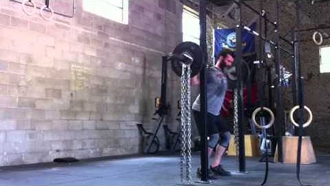 Speed squat w/chains