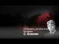 Сергей Есенин — «Не бродить, не мять в кустах багряных…» | Dark Poetry | RhymeDecay