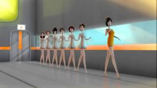 Fat girls convert in to slim girls animation