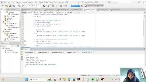 Tugas 3 Program java menggunakan logika if else, nested if, Operator NOT dan AND dan switch case