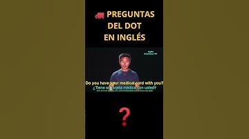 Preguntas del DOT en Inglés para Camioneros 🇺🇸 | #ingles #aprenderingles