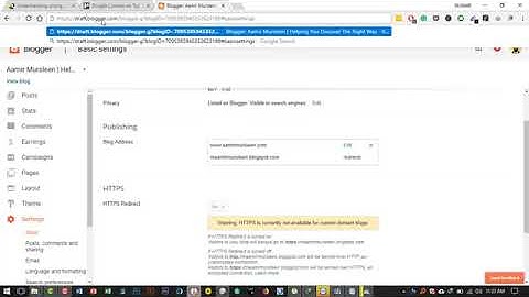 how to install ssl https on blogger offically for custom domain 2019