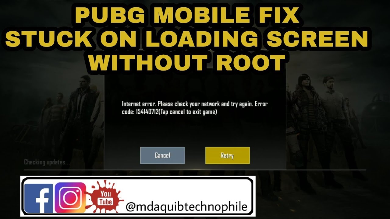 PUBG MOBILE FIX STUCK LOADING SCREEN WITHOUT ROOT - 