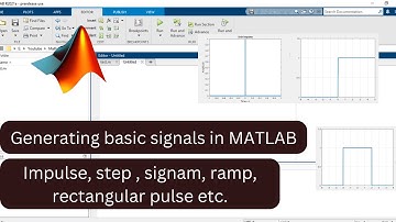 Generating elementary signal in MATLAB| Plotting impulse, step, ramp signal in MATLAB
