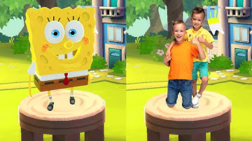 Tag with Ryan SpongeBob SquarePants VS Vlad & Niki Run - All Characters Unlocked All Vehicles