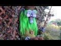 Very funny Green talking monster at Legoland California Halloween Brick or Treat