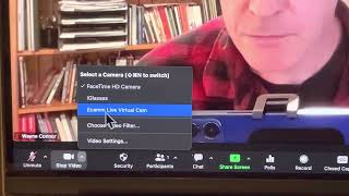 Zooming in the MacBook Pro camera for a zoom meeting screenshot 5