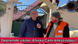 Yikilmiş Ahiska Cami̇i̇ Enkazindayiz Kirikhan Hatay