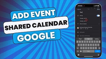 How to Add an Event to a Shared Google Calendar