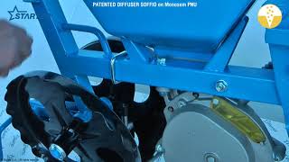 Mounting Soffio On Monosem Pnu - Microgranules Patented Diffuser By Startec