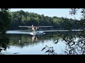 Floatplane Taxi and Takeoff on Michigan Lake