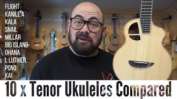 10 x Tenor Ukulele Comparison Video