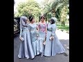 Bridesmaid Dress Satin Brokat Hijab