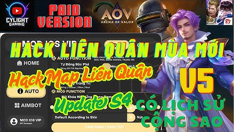Update Hack Liên Quân Mùa Mới Miễn Phí | Hack Map Liên Quân Mới Nhất iOS Có Menu | Mod Skin AOV LQ