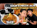 MAKAN DI PINGGIR JALAN SAMA MANAGER GENTANG, KITA HAMPIR DITABRAK TRUK GUYS‼ 🤣