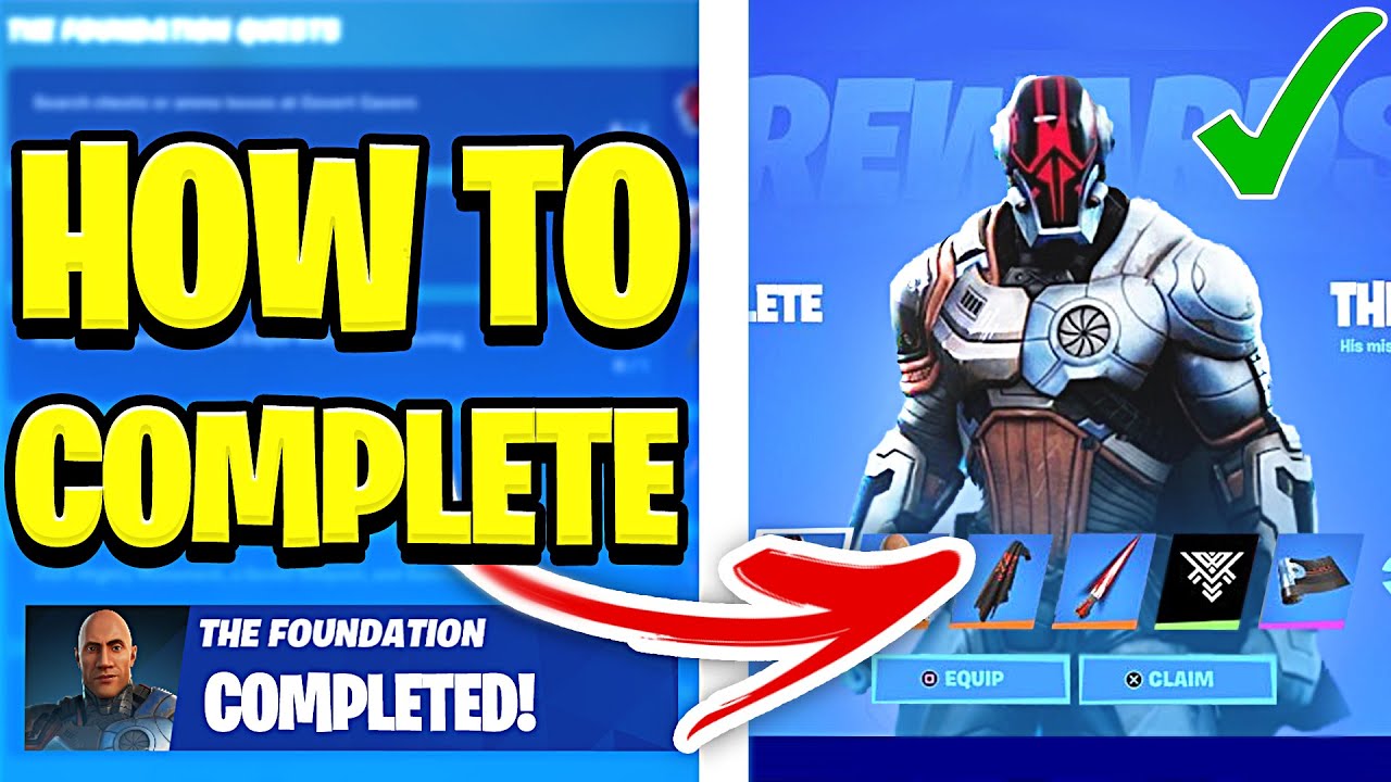 HOW TO COMPLETE ALL THE FOUNDATION (THE ROCK) CHALLENGES in Fortnite (Secret Skin Quests)