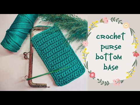 how to crochet purse bottom / ჩანთის ძირის ქსოვა