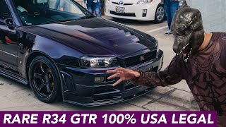 Taking Delivery of my rare R34 Skyline GTR Vspec in Los Angeles!!!