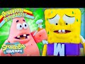 Patrick uses wumbo to shrink squidward irl   mermaid man and barnacle boy iv with puppets