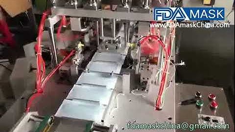 3 ply flat non woven face mask productiong making machine fully automatic testing video