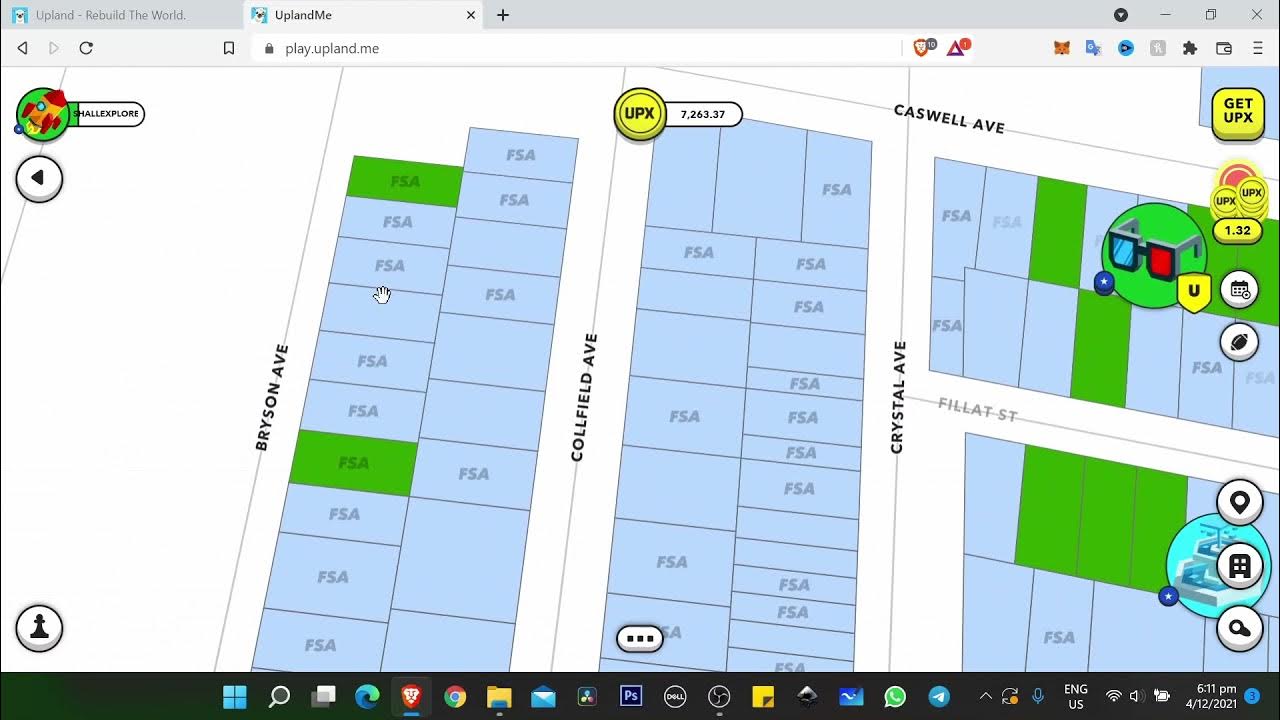 Upland Own NFT of real land addresses (My 3 properties in the US