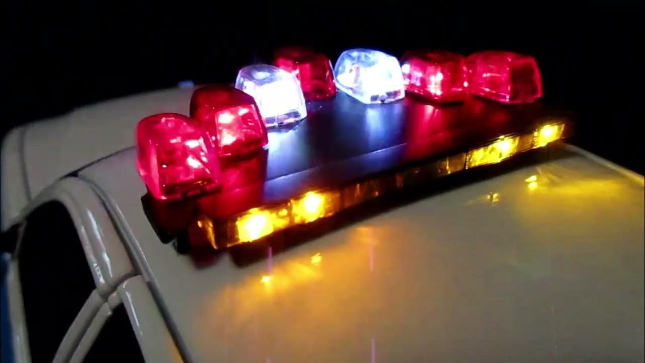 1 18 NYPD Federal Signal Vision SLR Lightbar With Simulated Rotators 1-18-nypd-federal-signal-vision-slr-lightbar-with-simulated-rotators