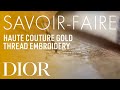 Haute Couture Gold Thread Embroidery Savoir-Faire