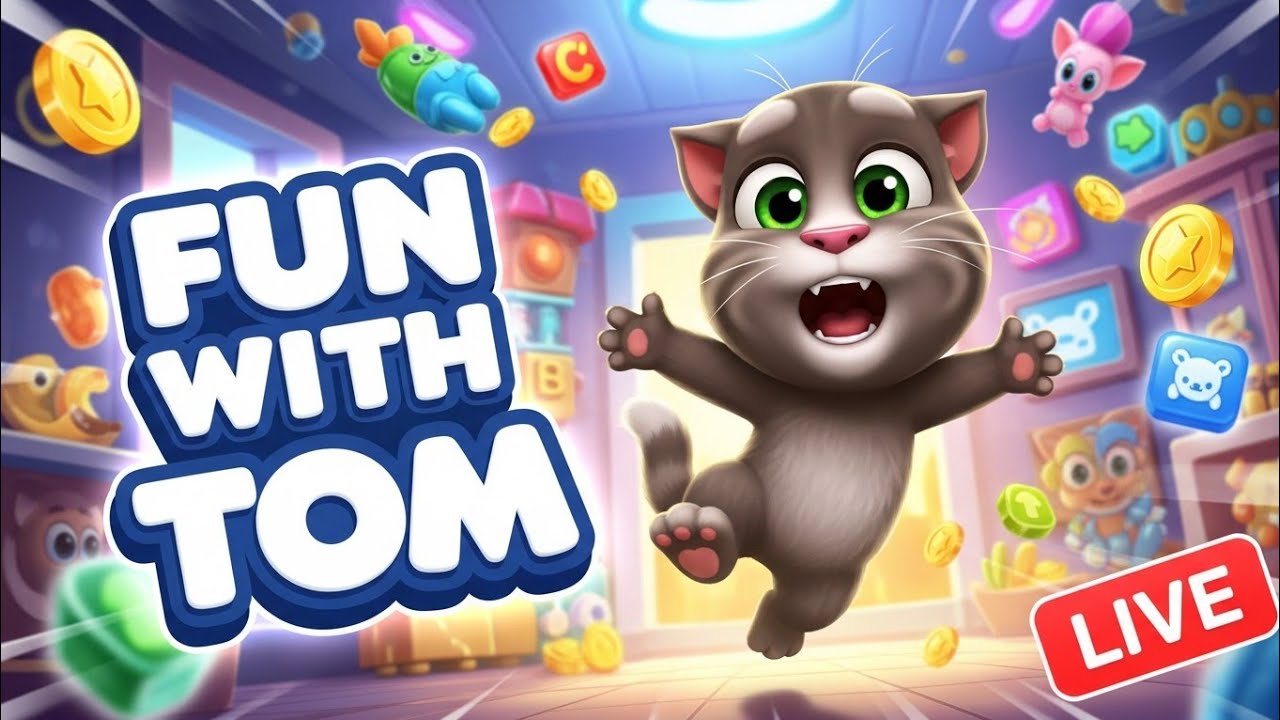 NEW LIVE My Talking Tom 2 Live Stream Funny & Family Friendly Gameplay YouTube by anirban
