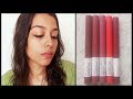 *NEW* MAYBELLINE SUPERSTAY MATTE INK CRAYON BRIEF REVIEW + SWATCHES II SHREYA JAIN II #reelswatches