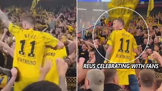 Marco Reus Celebrating With Fans After Borrusia Dortmund Qualified to UCL Final