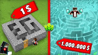 فلم ماين كرافت : متاهة 1 دولار ضد متاهة 1,000,000 $  دولار !!؟ 🔥😱