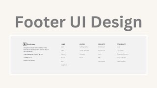 Responsive Footer Design Using HTML, CSS, Bootstrap 5