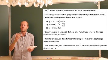 Ordre des transformations - Fonctions trigonométriques